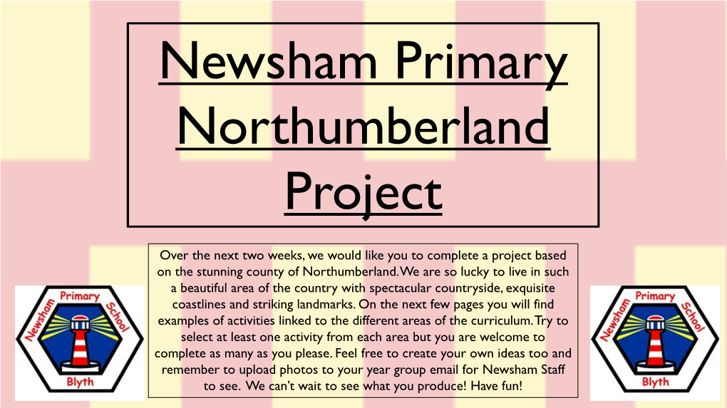 Newsham Primary Northumberland Project