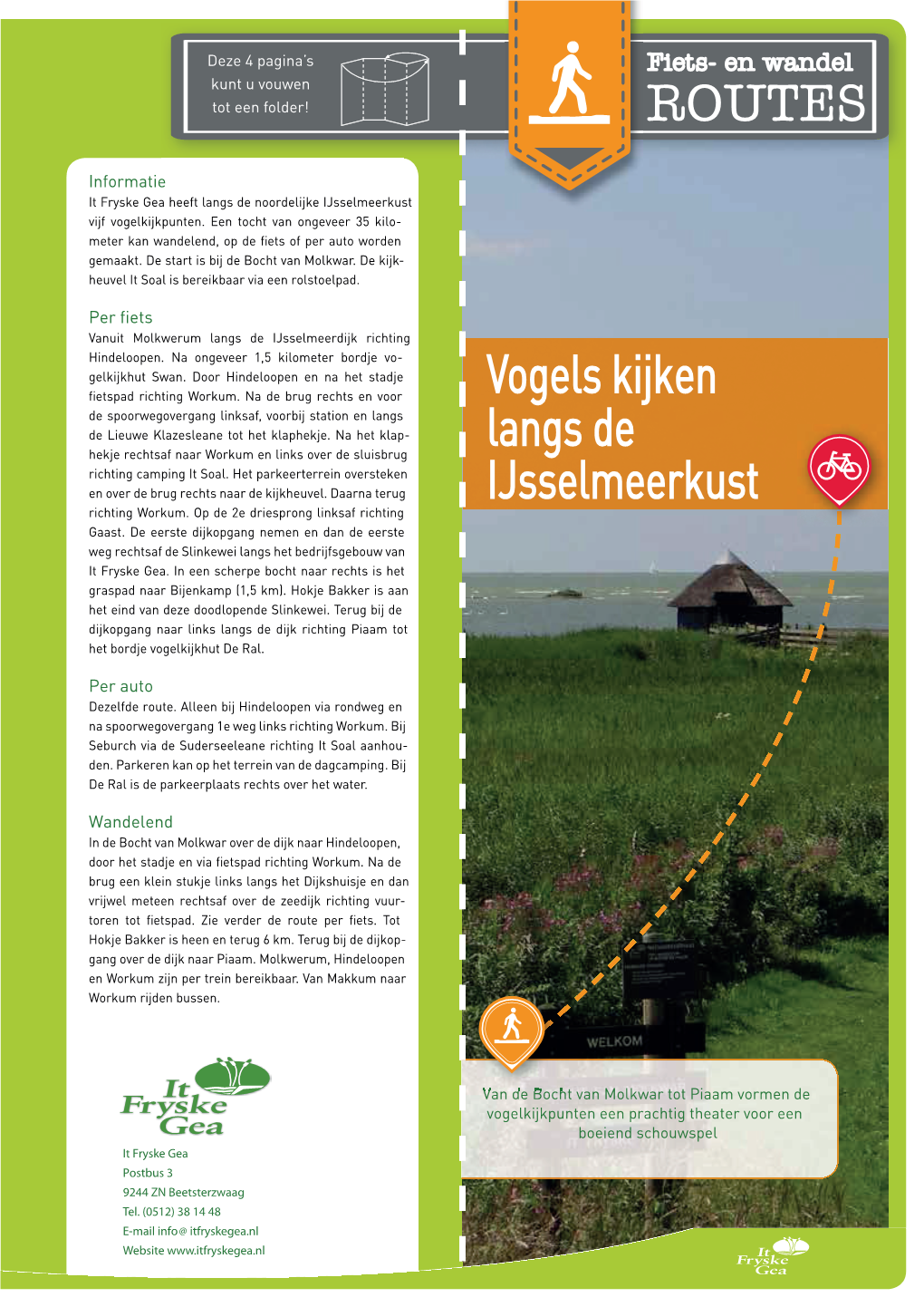 Vogels Kijken Langs De Ijsselmeerkust ROUTES