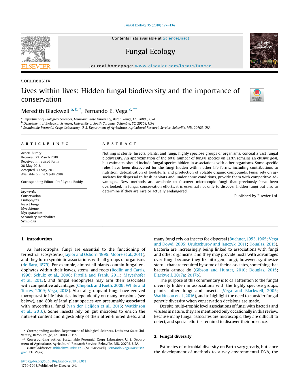 Lives Within Lives: Hidden Fungal Biodiversity and the Importance of Conservation