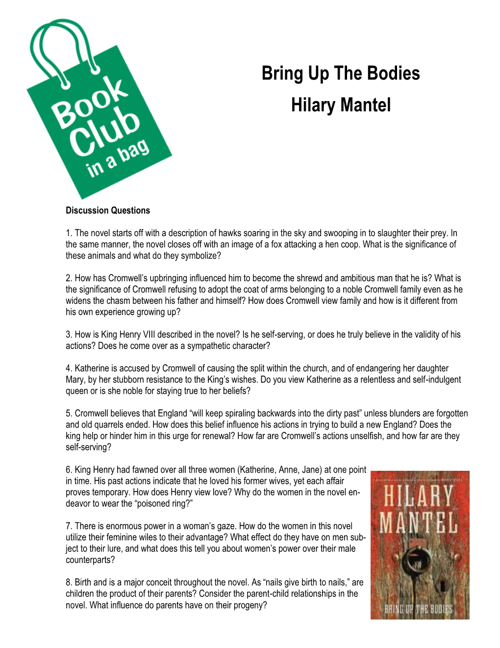 Bring up the Bodies Hilary Mantel