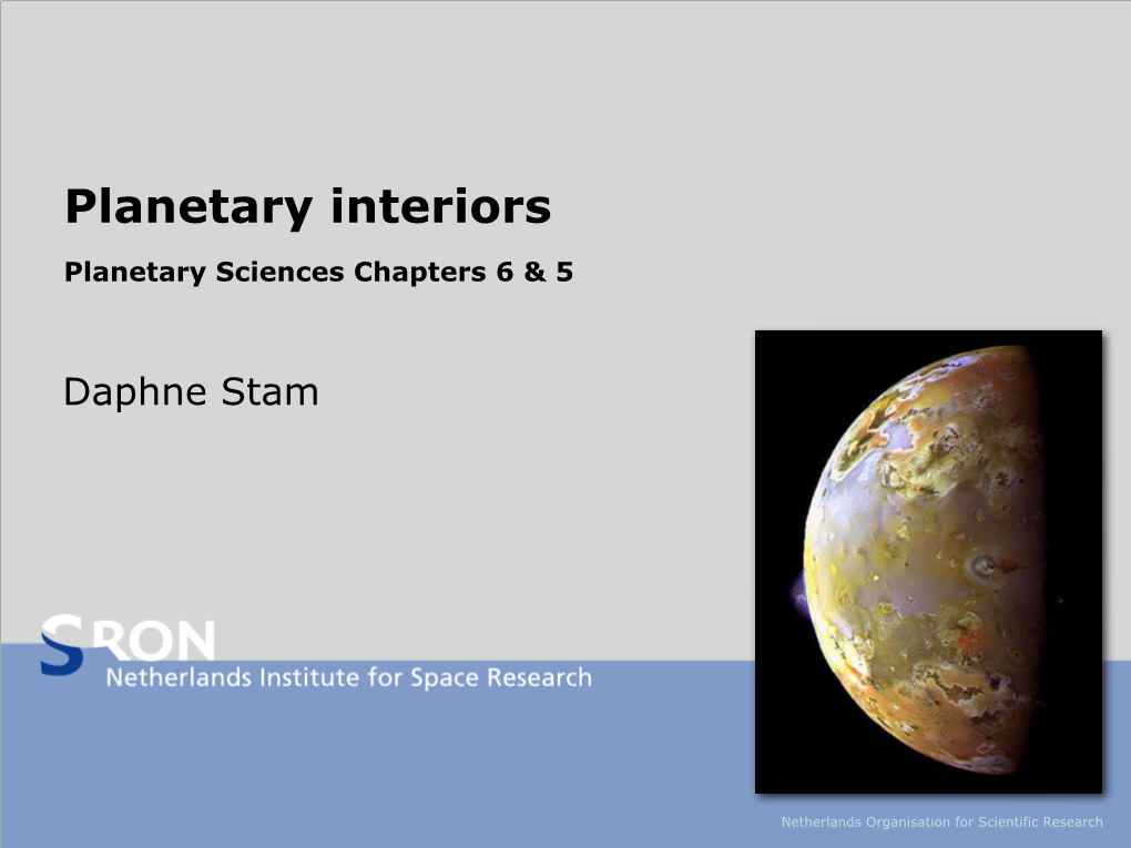 Planetary Interiors