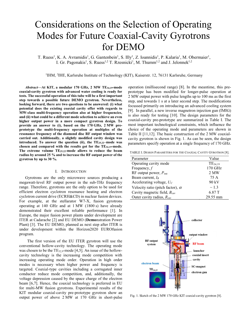 Considerations on the Selection of Operating Modes for Future Coaxial-Cavity Gyrotrons for DEMO T