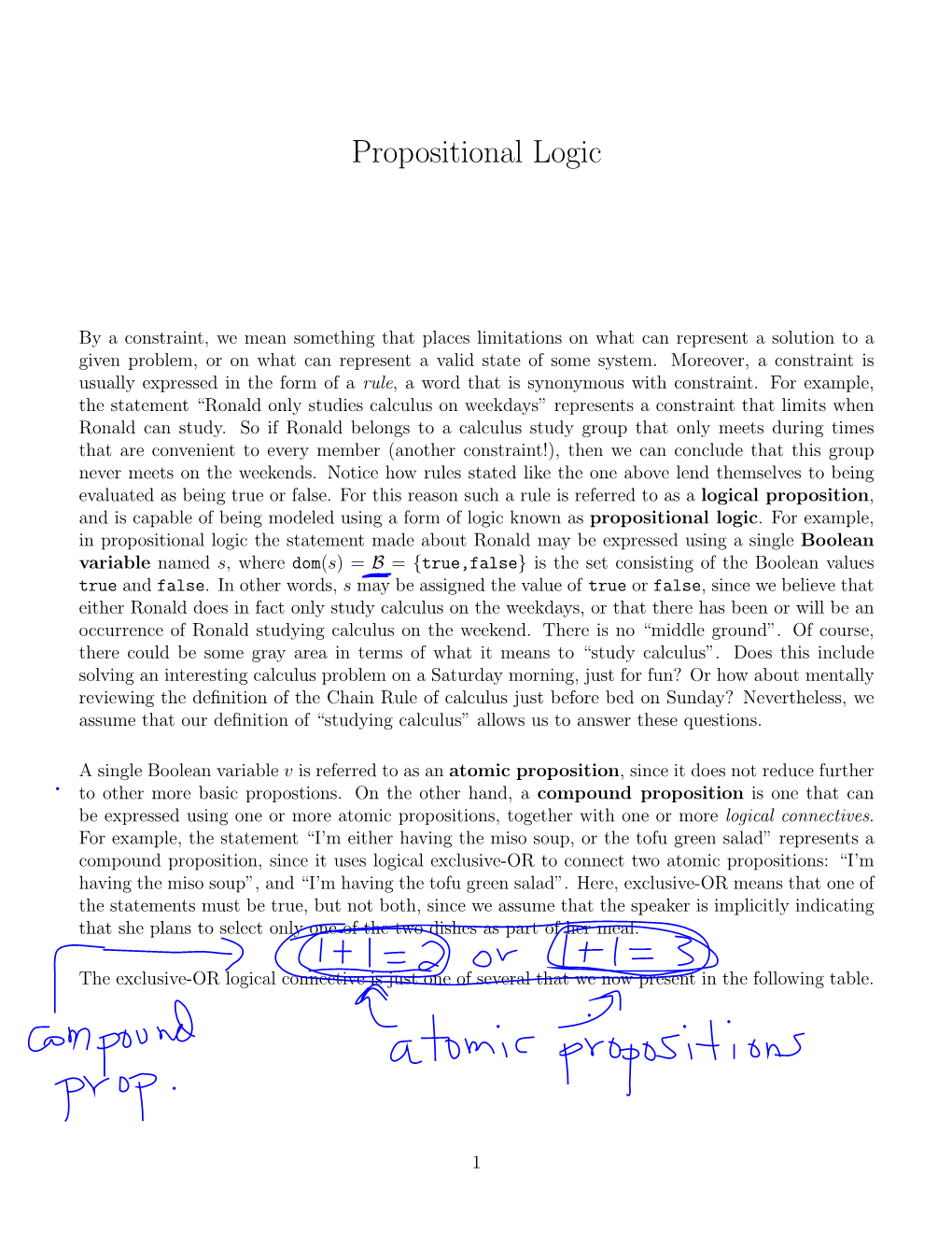 Propositional Logic