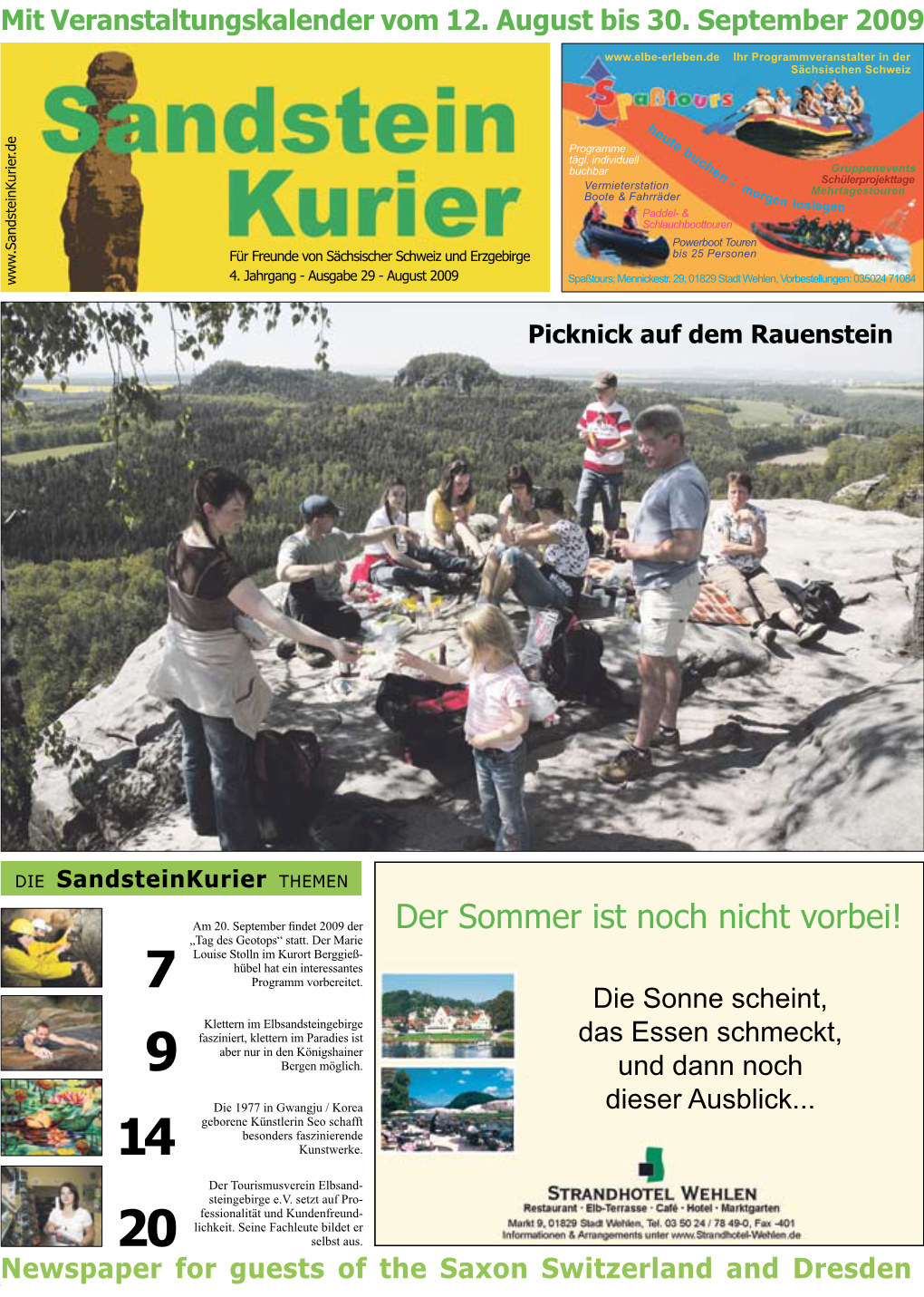 Der Sommer Ist Noch Nicht Vorbei! „Tag Des Geotops“ Statt