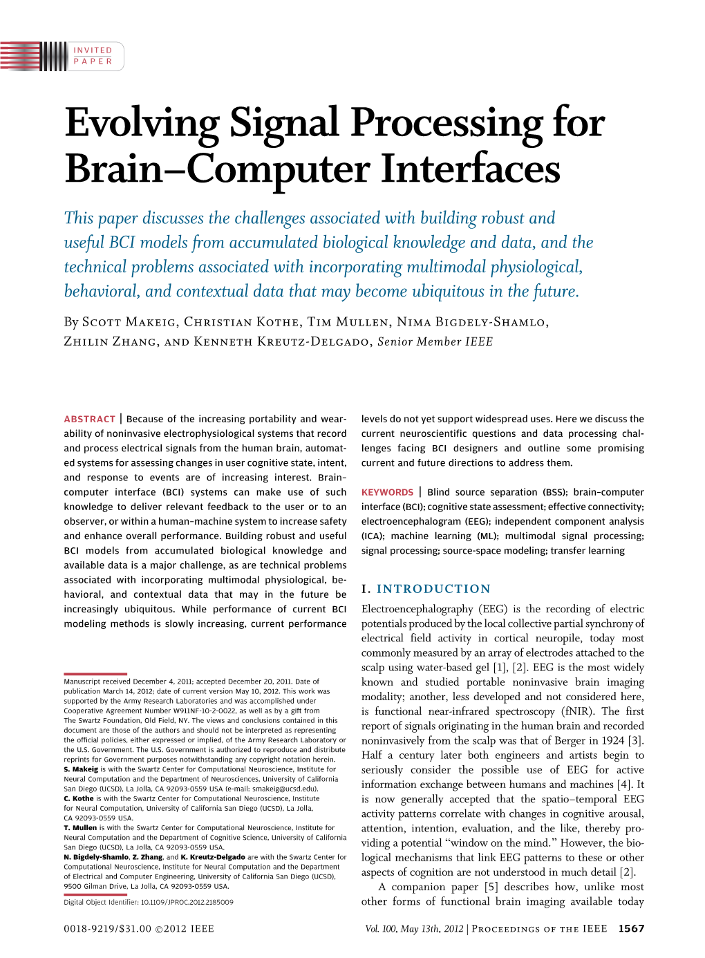 Evolving Signal Processing for Brain–Computer Interfaces