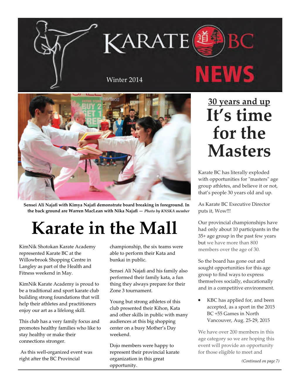 2014 Winter Newsletter