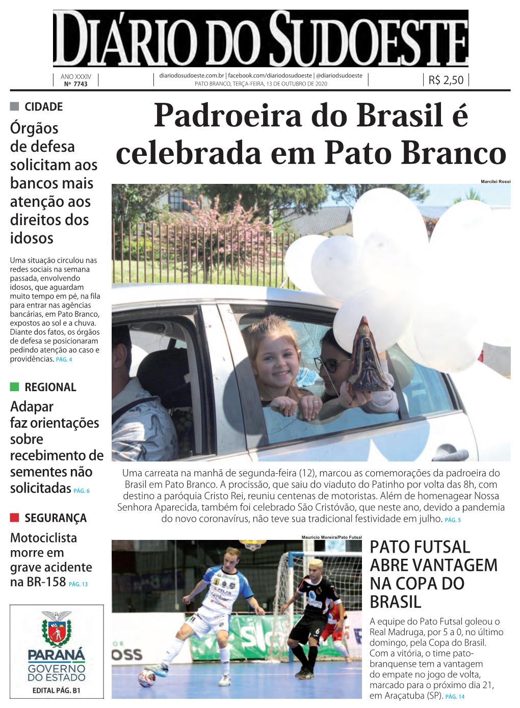 Padroeira Do Brasil É Celebrada Em Pato Branco
