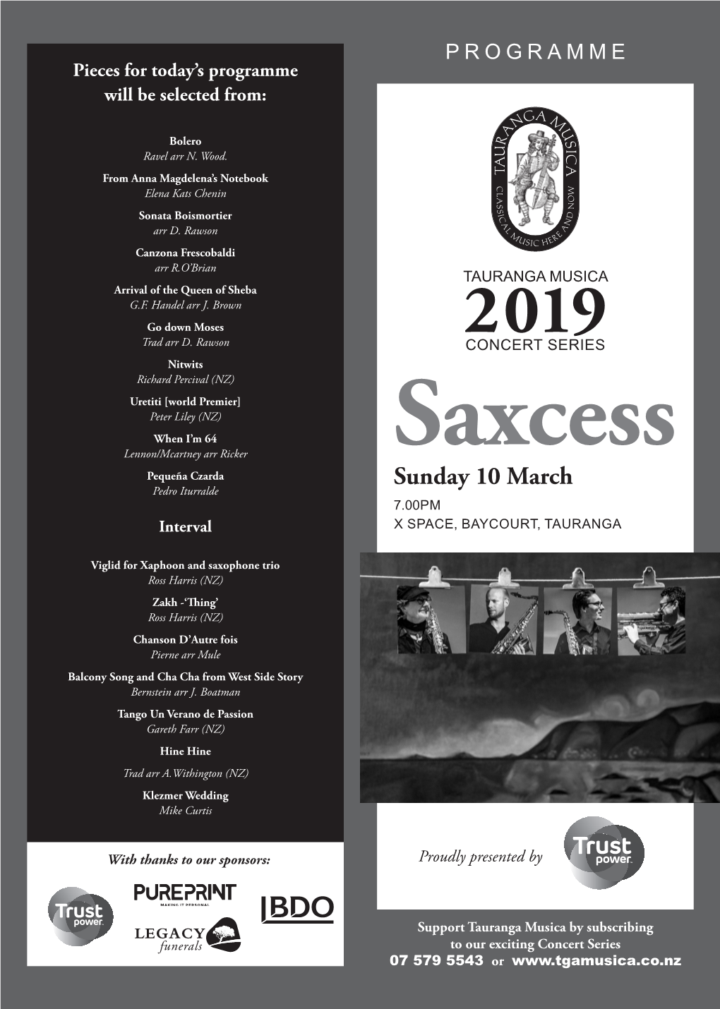 BW Programme Saxcess.Indd