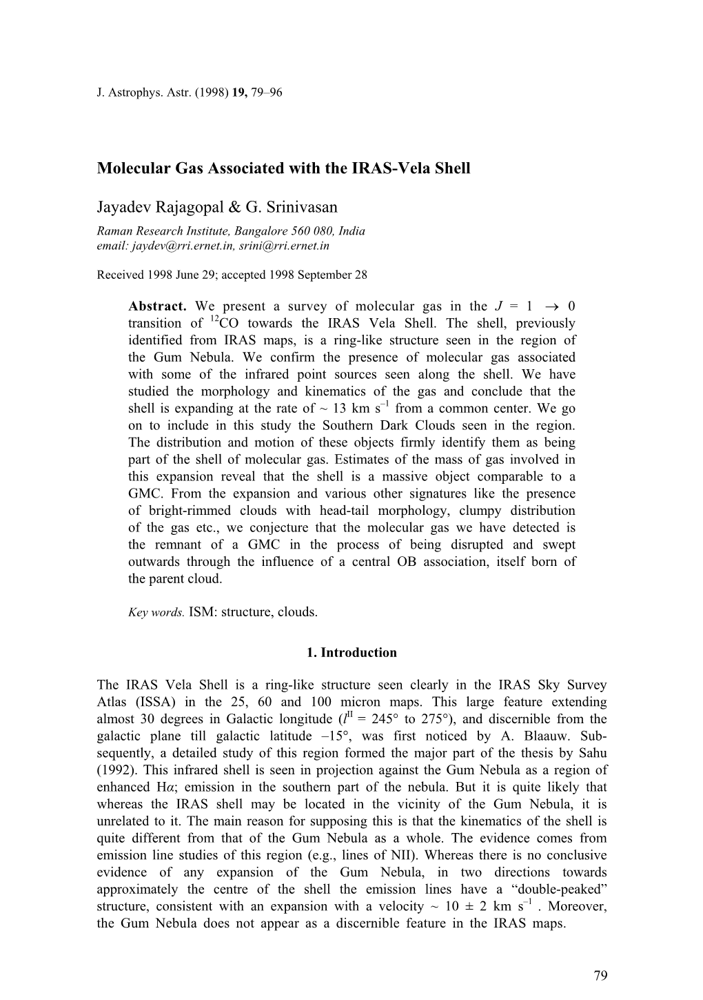 Molecular Gas Associated with the IRAS-Vela Shell