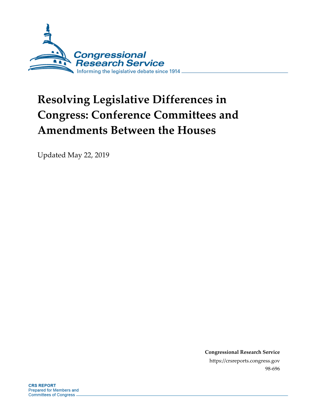 Conference Committees and Amendments Between the Houses