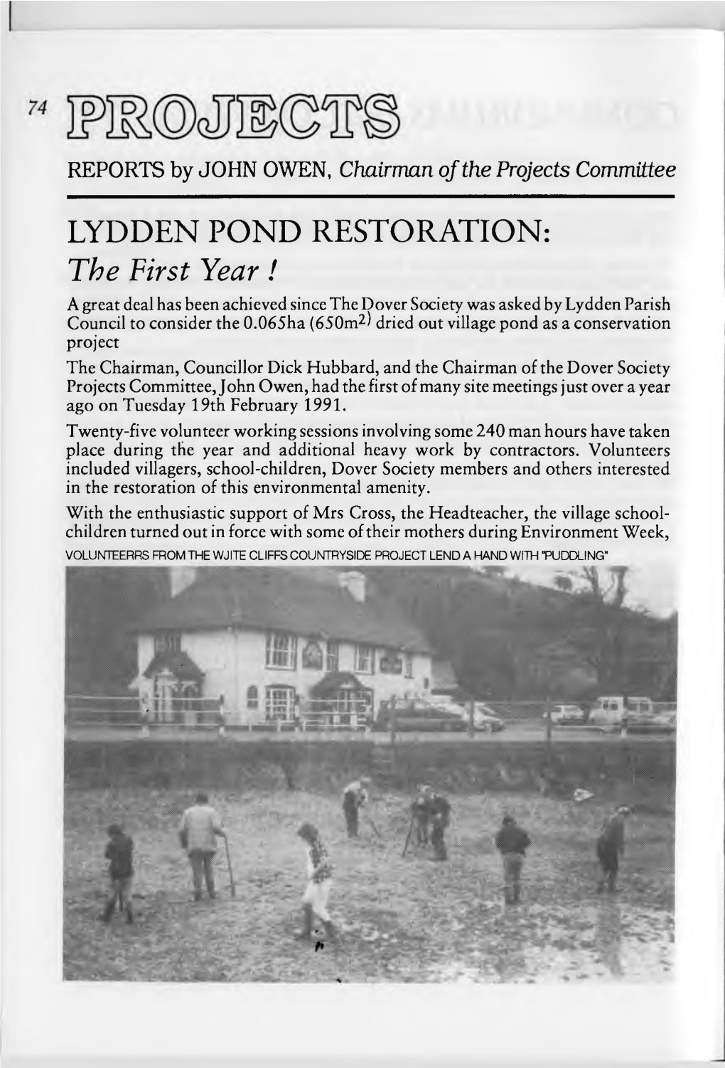 Lydden Pond Restoration