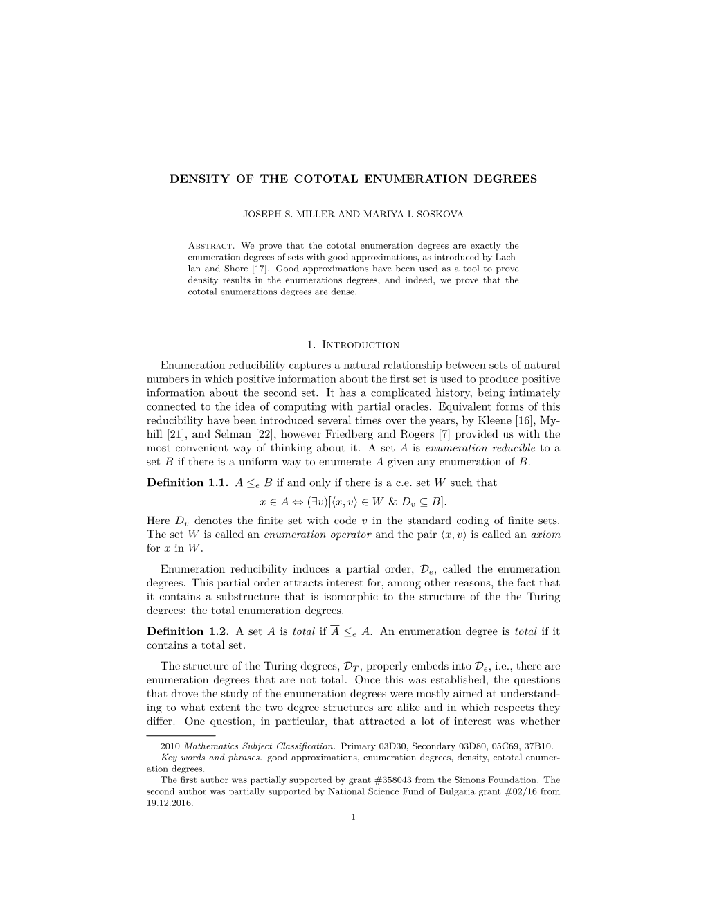 Density of the Cototal Enumeration Degrees