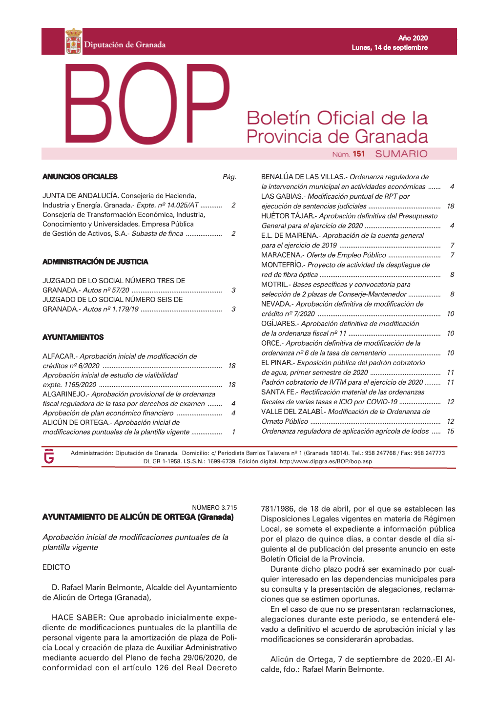 BOP 129, Miércoles 10 De Julio De 2019