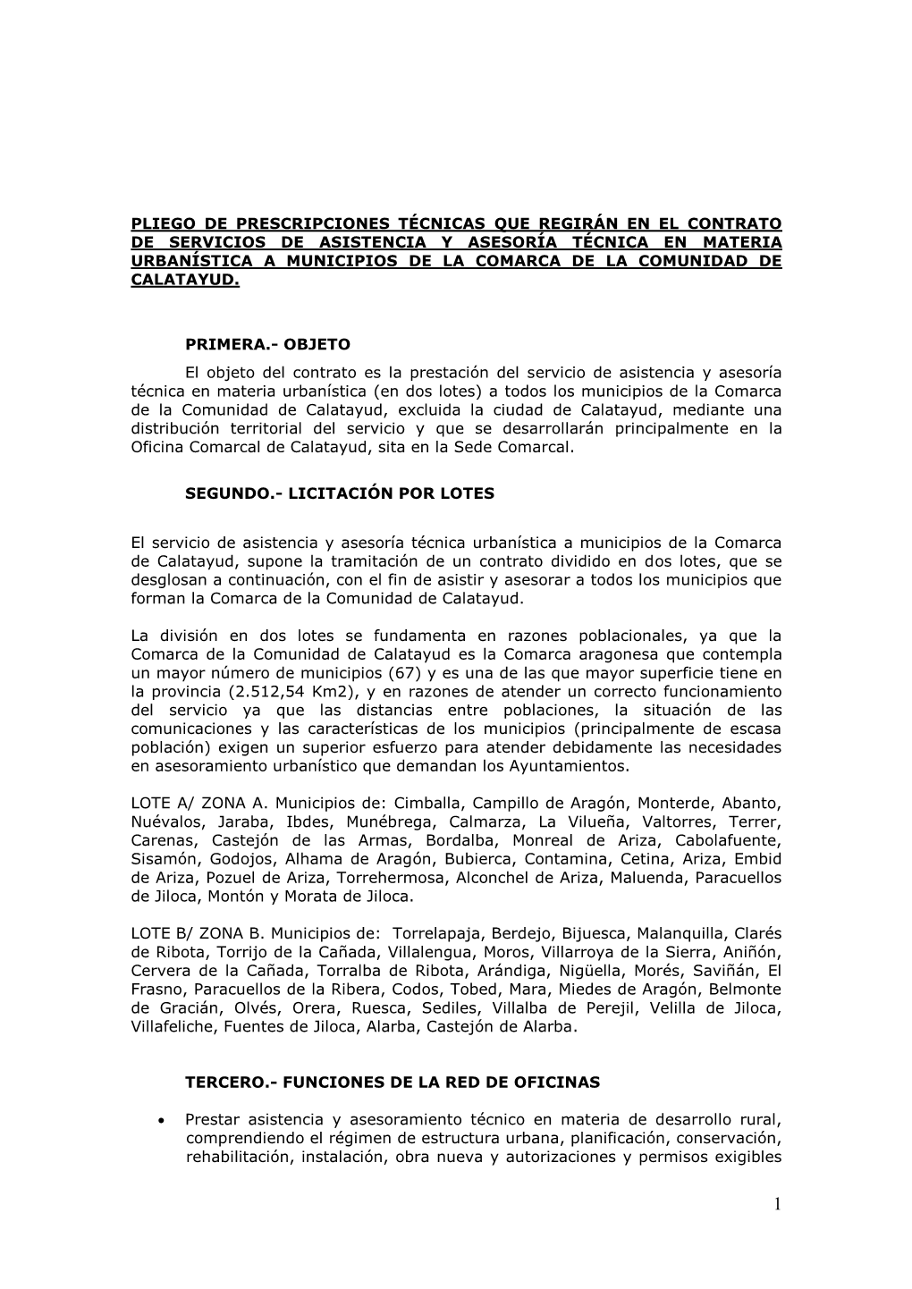 Pliego De Prescripciones Técnicas Contrato Servicio