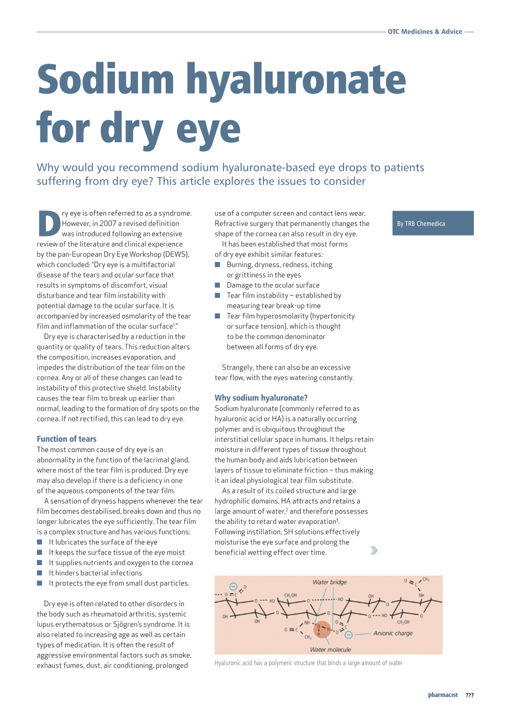 Sodium Hyaluronate for Dry