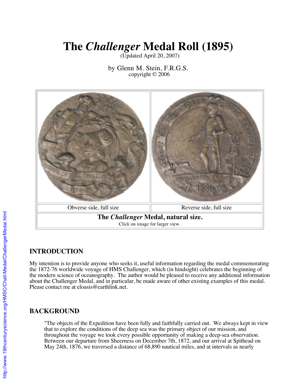 Challenger Medal (1895)