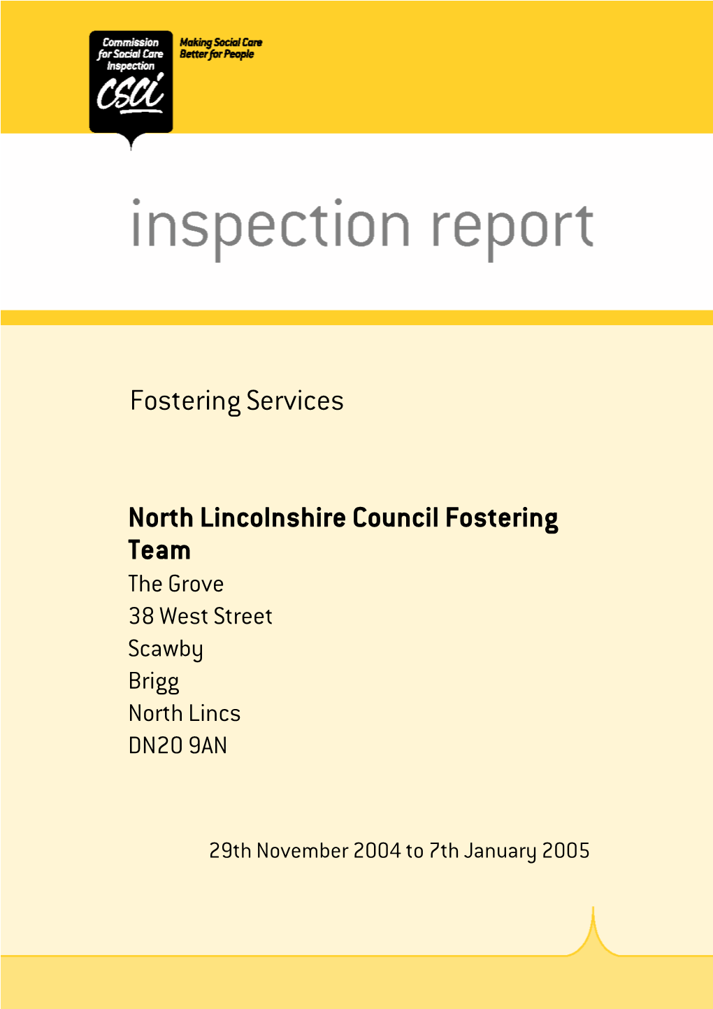 North Lincolnshire Council Fostering Team Fostering Services