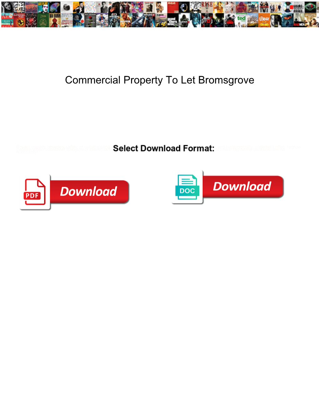 Commercial Property to Let Bromsgrove