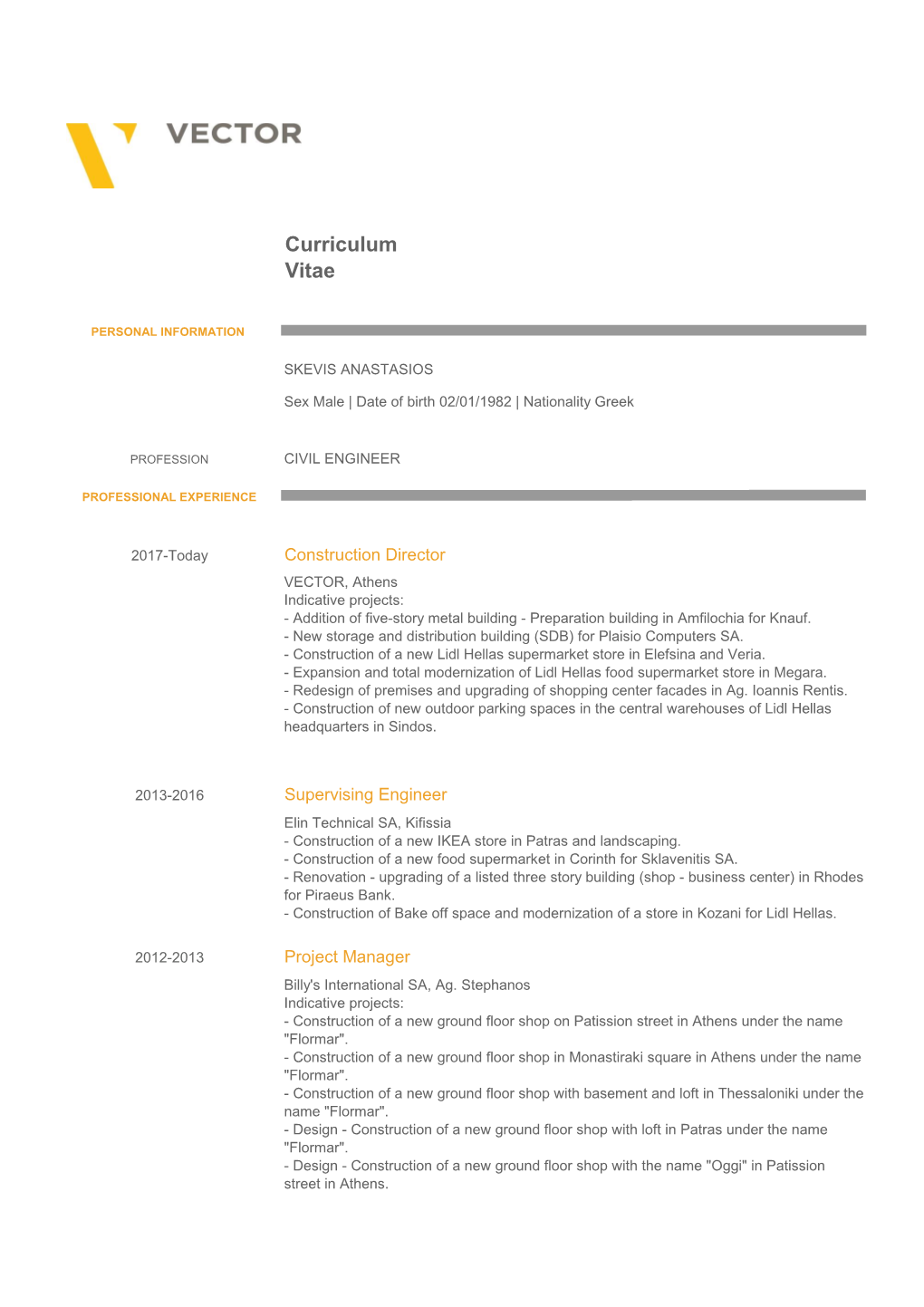 Curriculum Vitae