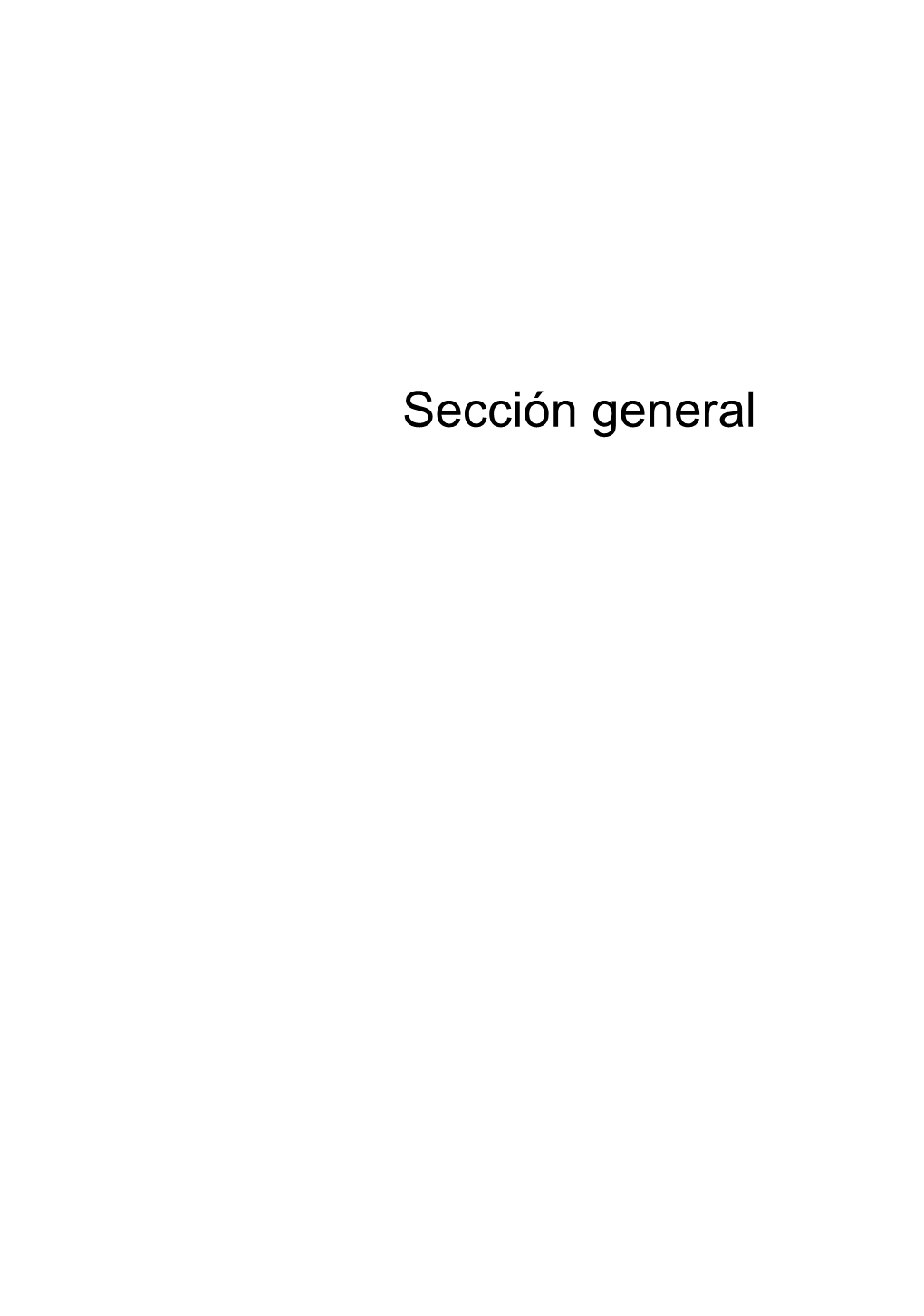 Sección General