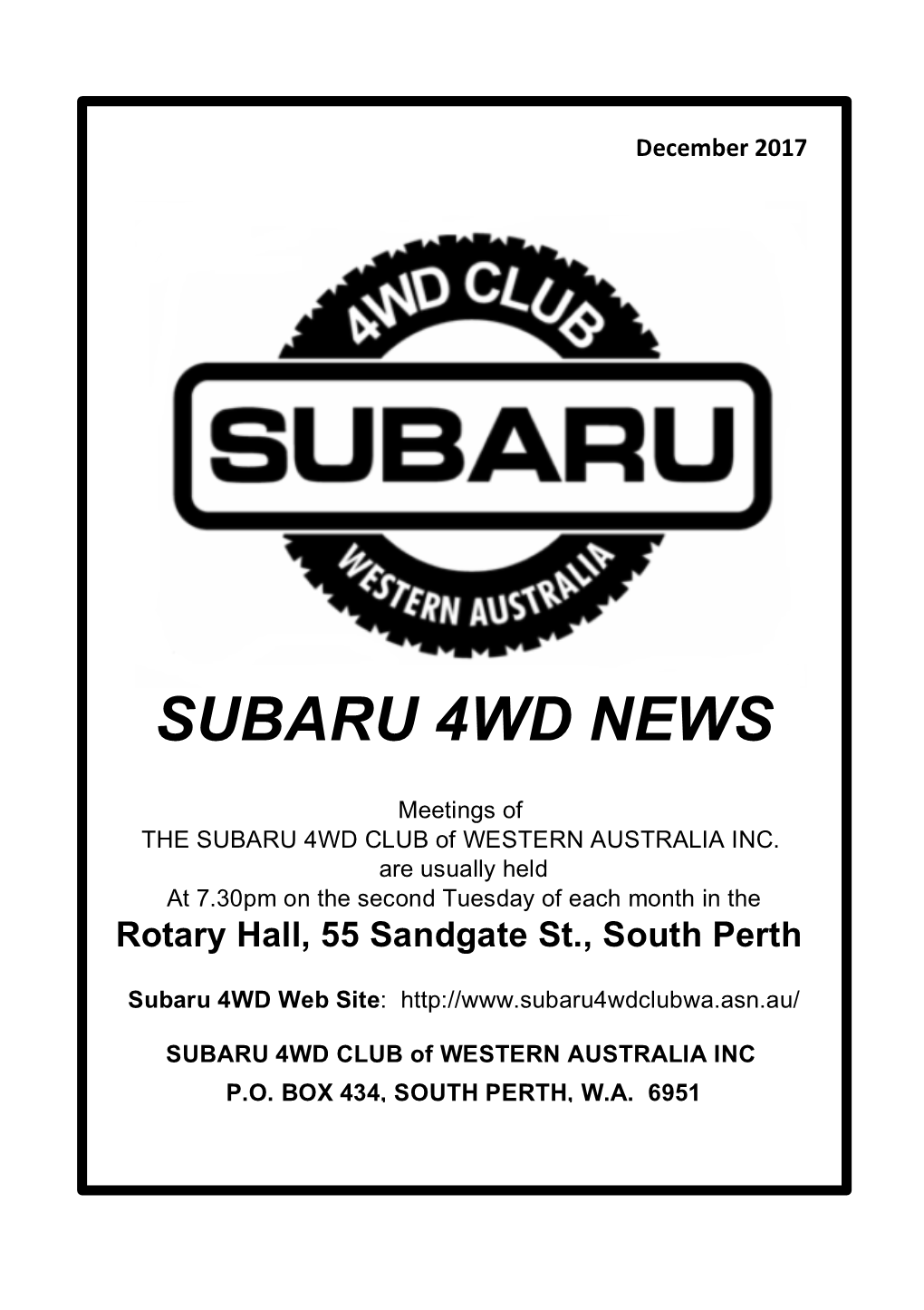 Subaru 4Wd News