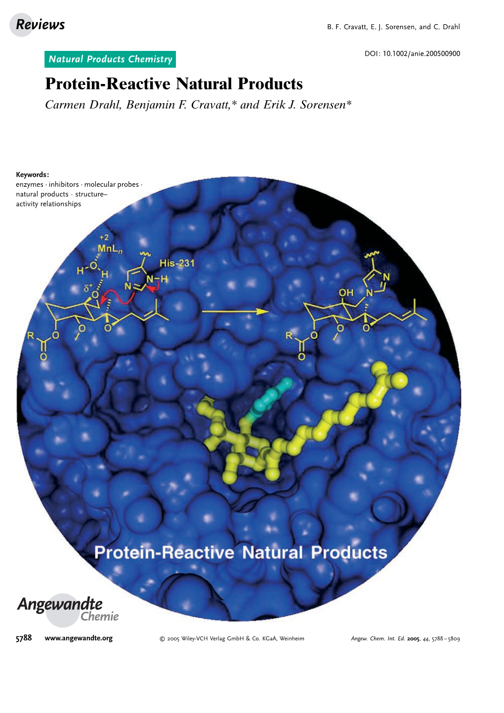 Protein-Reactive Natural Products Carmen Drahl, Benjamin F