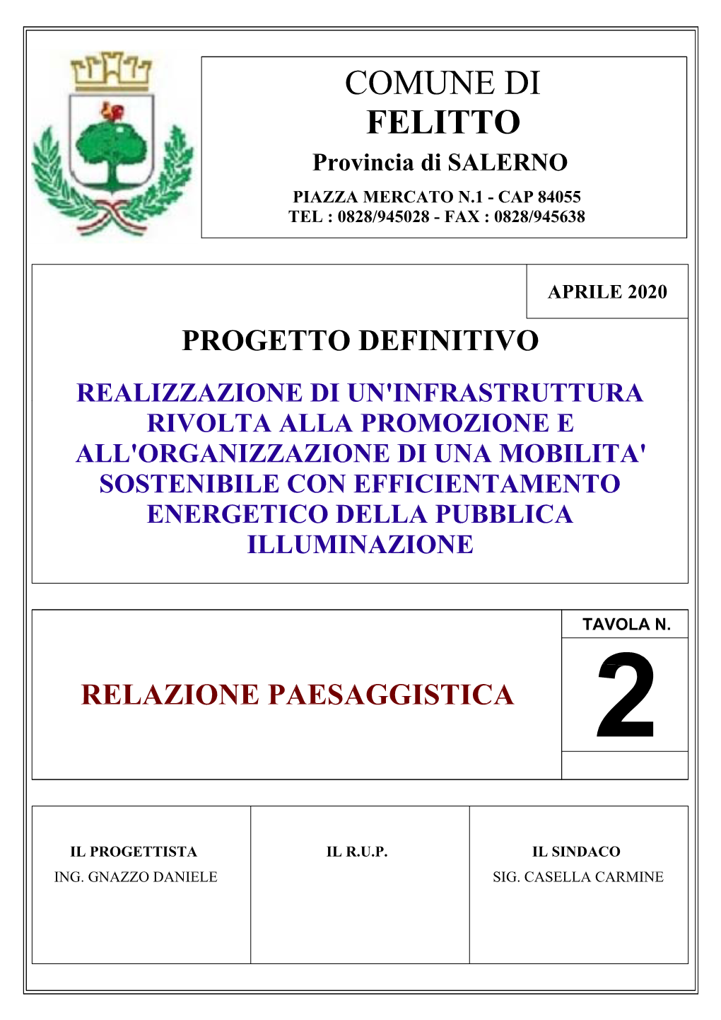 Relazione Paesaggistica