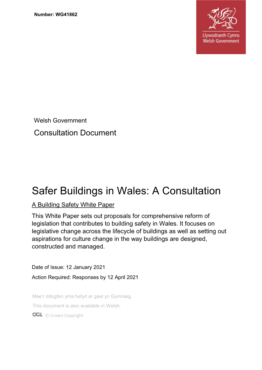 Safer Buildings in Wales: a Consultation