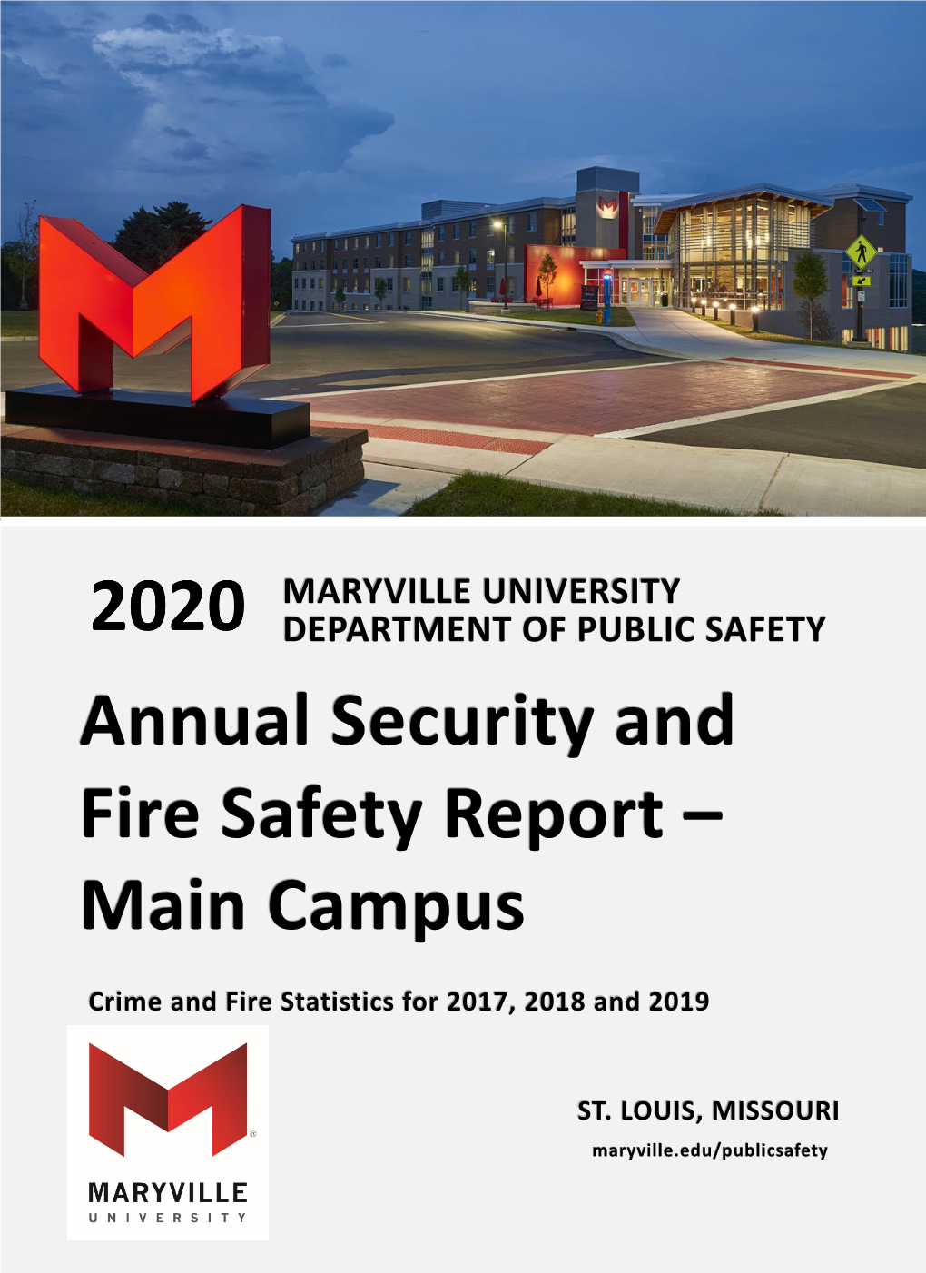 Annual Security and Fire Safety Report – Main Campus