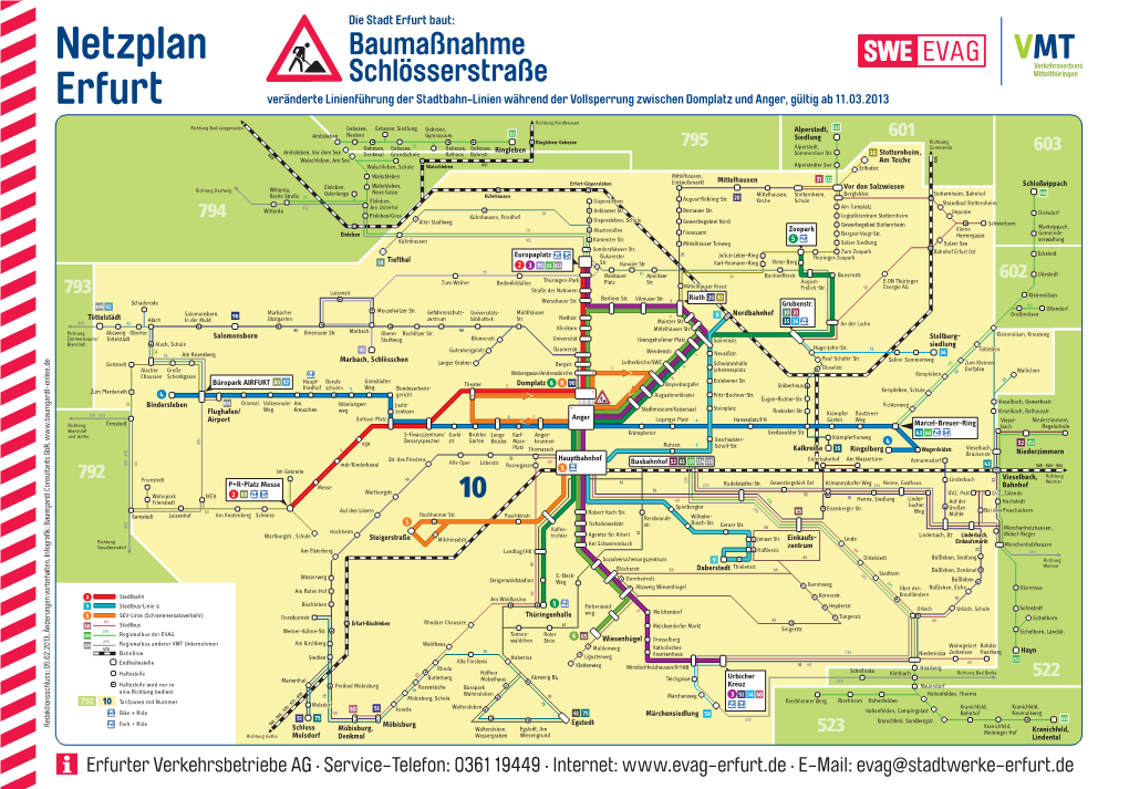 Netzplan Erfurt