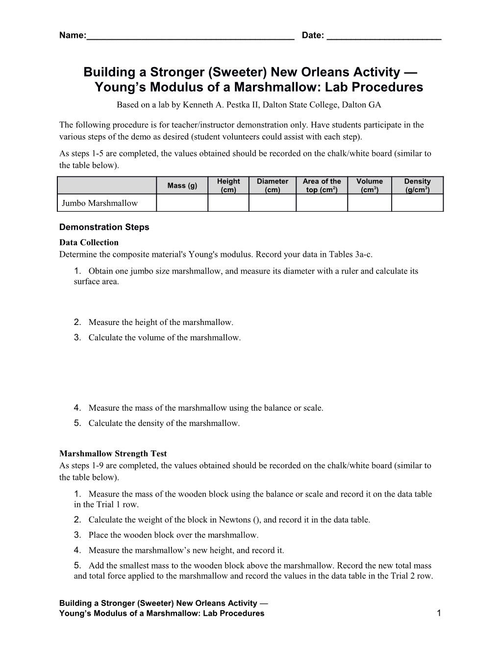 Syntactic Foam Lab