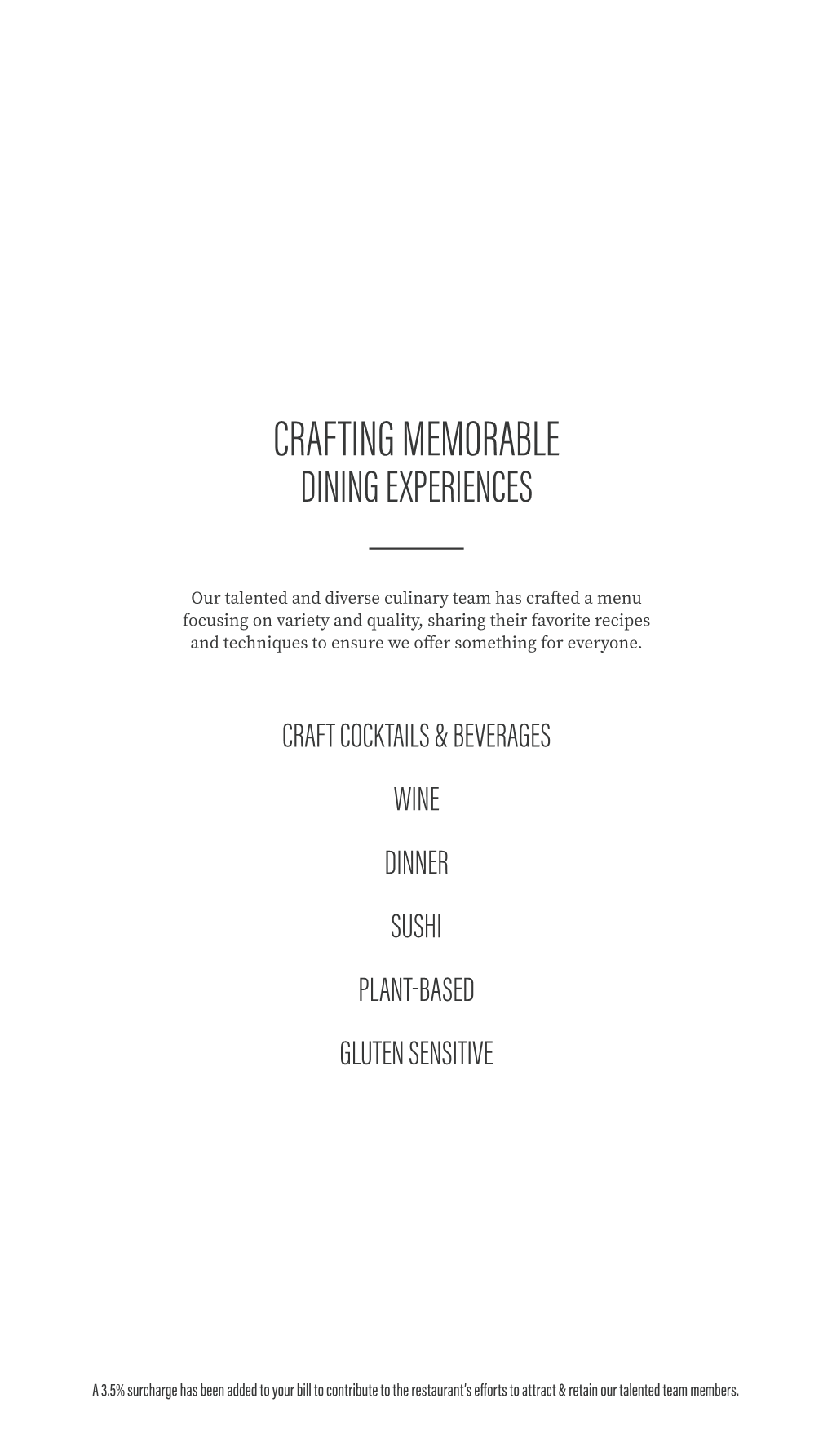 Crafting Memorable Dining Experiences