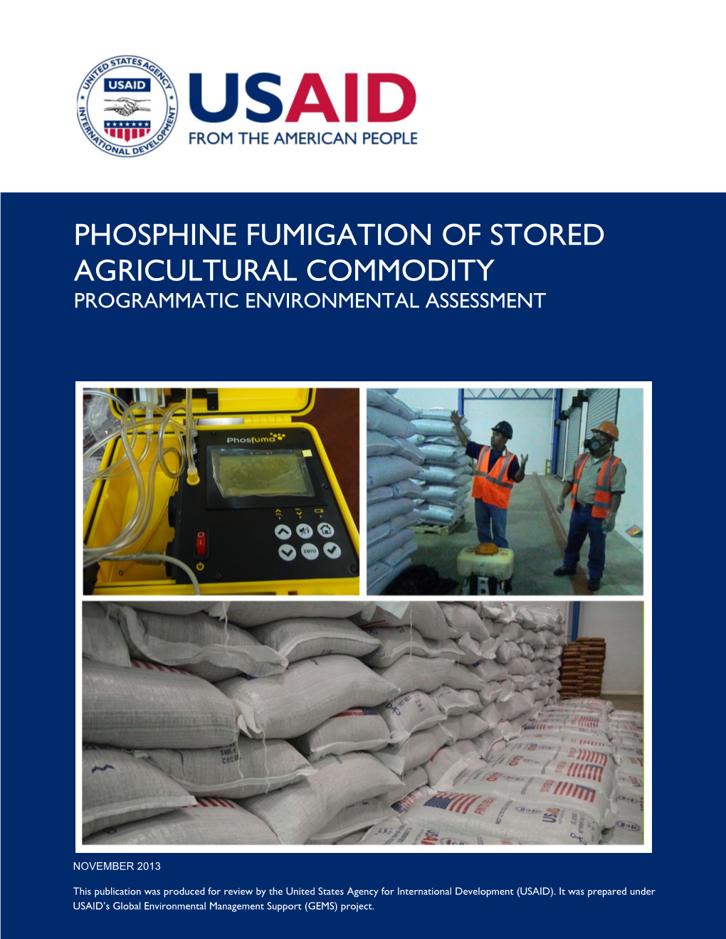 Phosphine Fumigation of Stored Agricultural Commodity: Programmatic Environmental Assessment