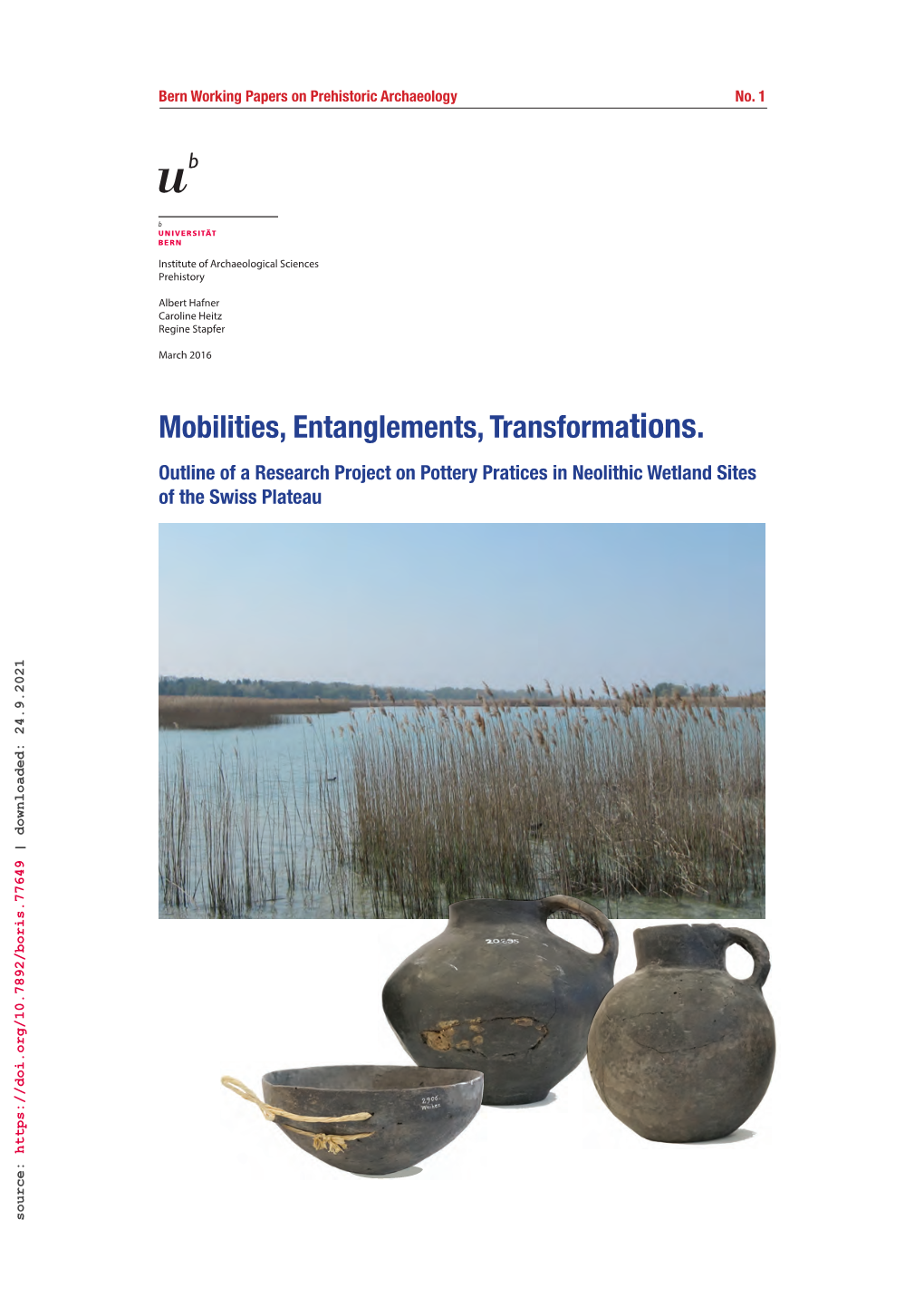 Mobilities, Entanglements, Transformations