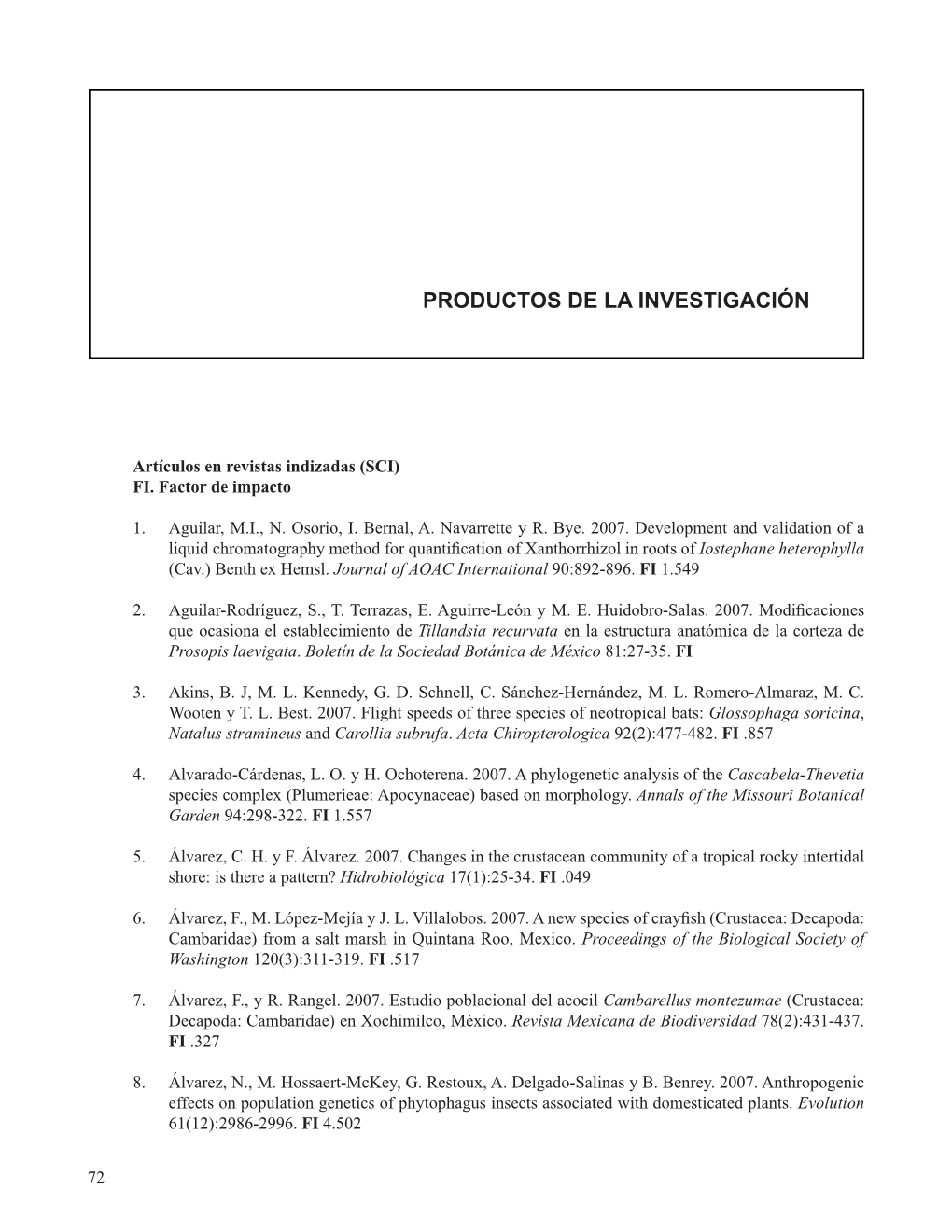 Productos De La Investigación