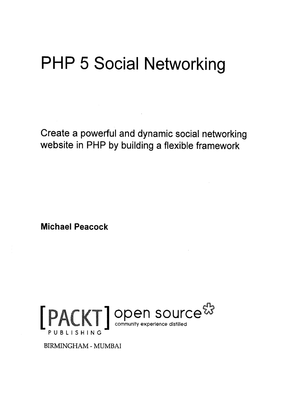 PHP 5 Social Networking