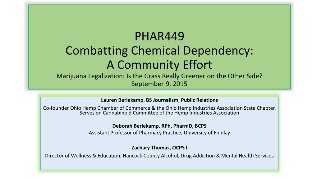 PHAR449 Presentation