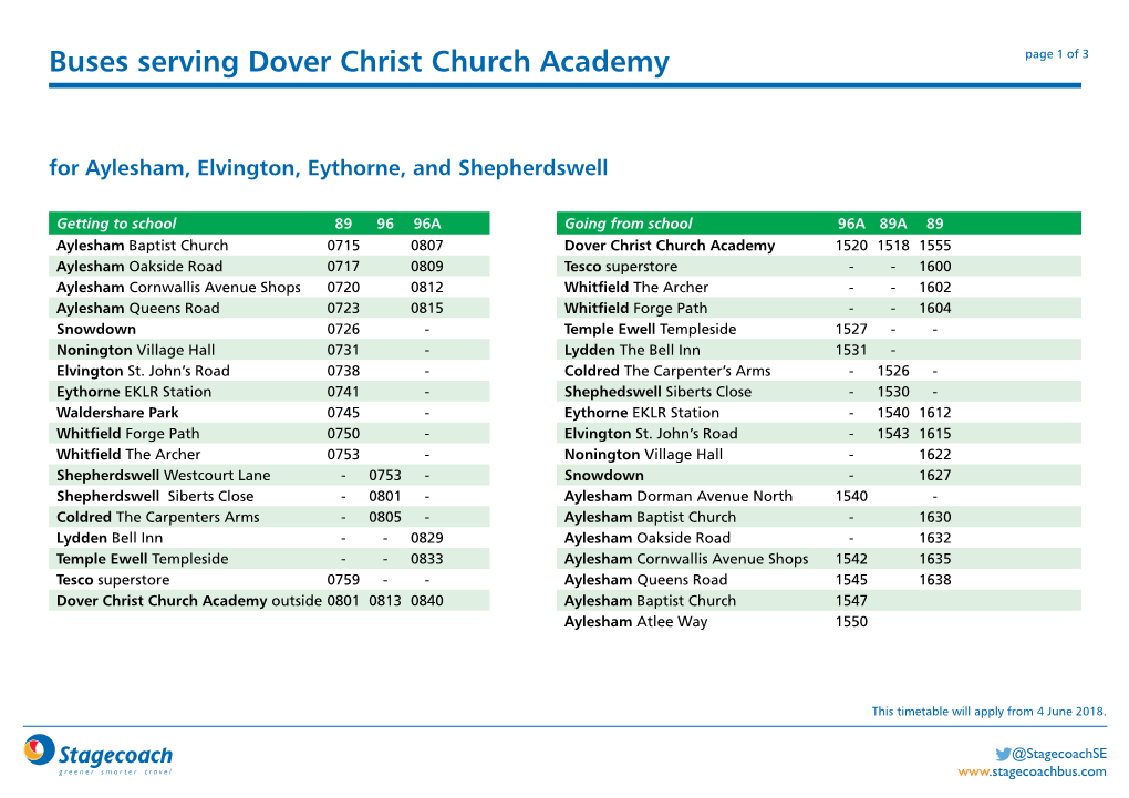 Dover Christ Church Academy Page 1 of 3