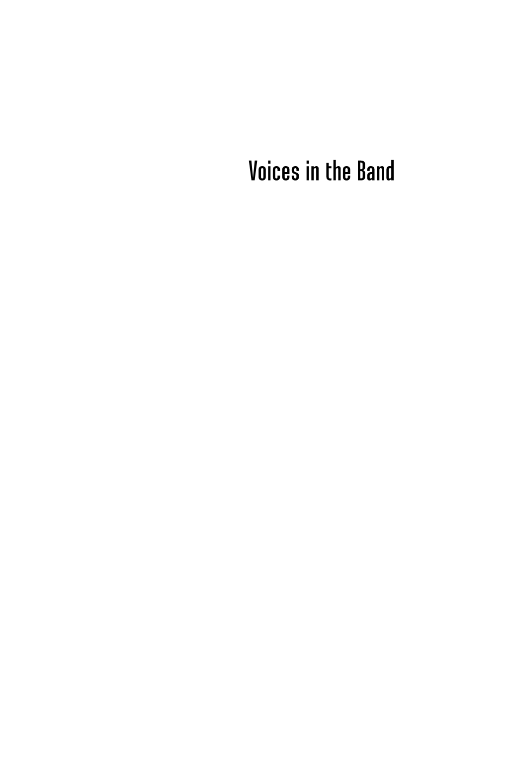 Voices in the Band