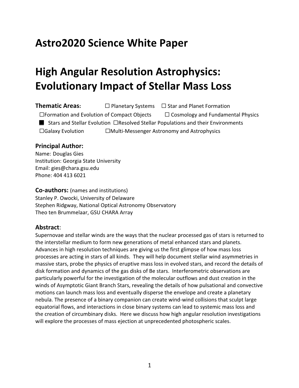 Evolutionary Impact of Stellar Mass Loss