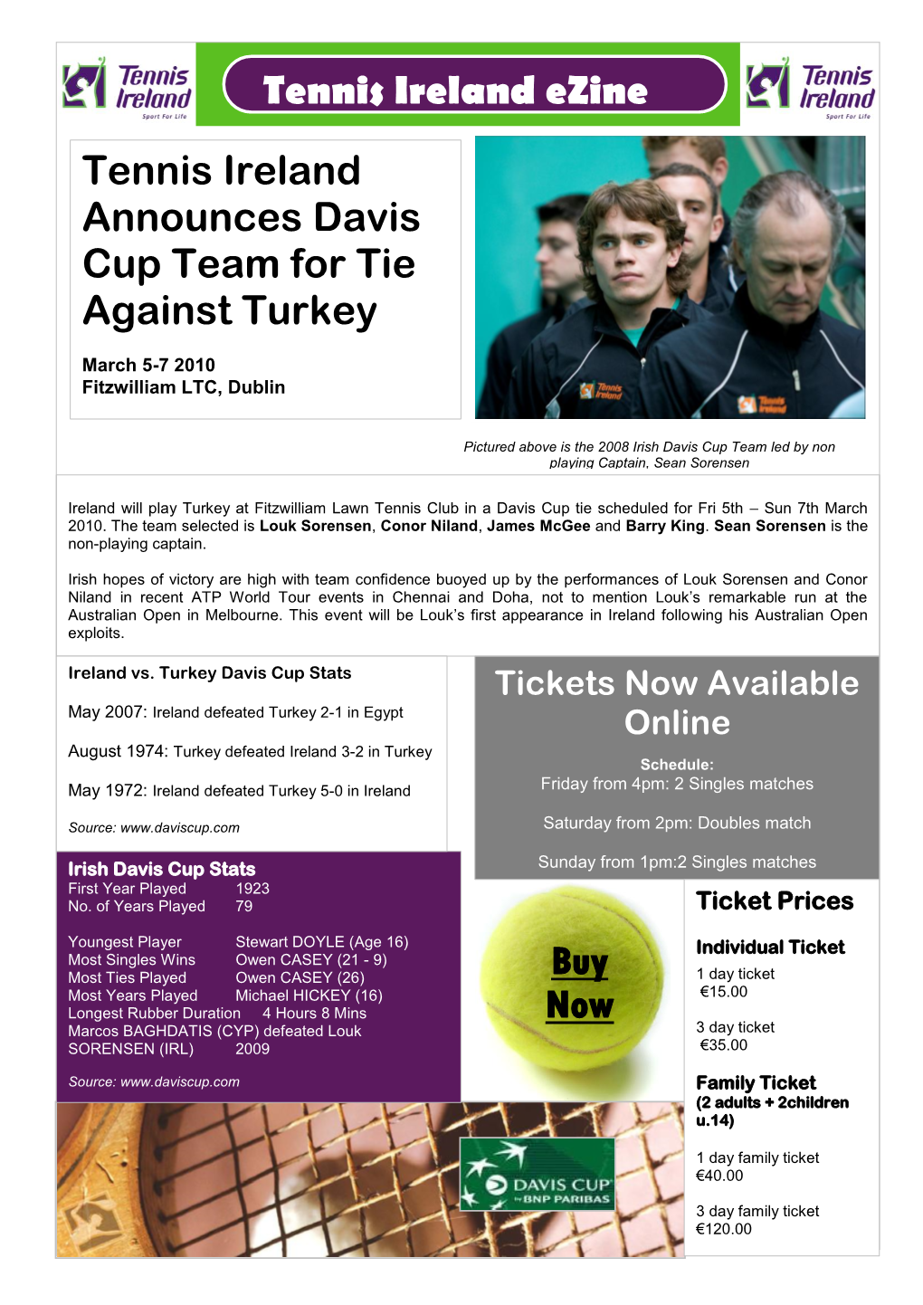 Tennis Ireland Ezine