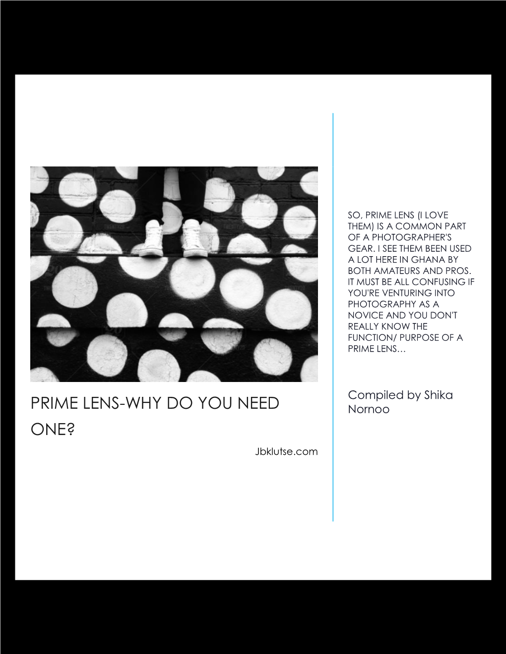 Prime Lens-Why Do You Need One?