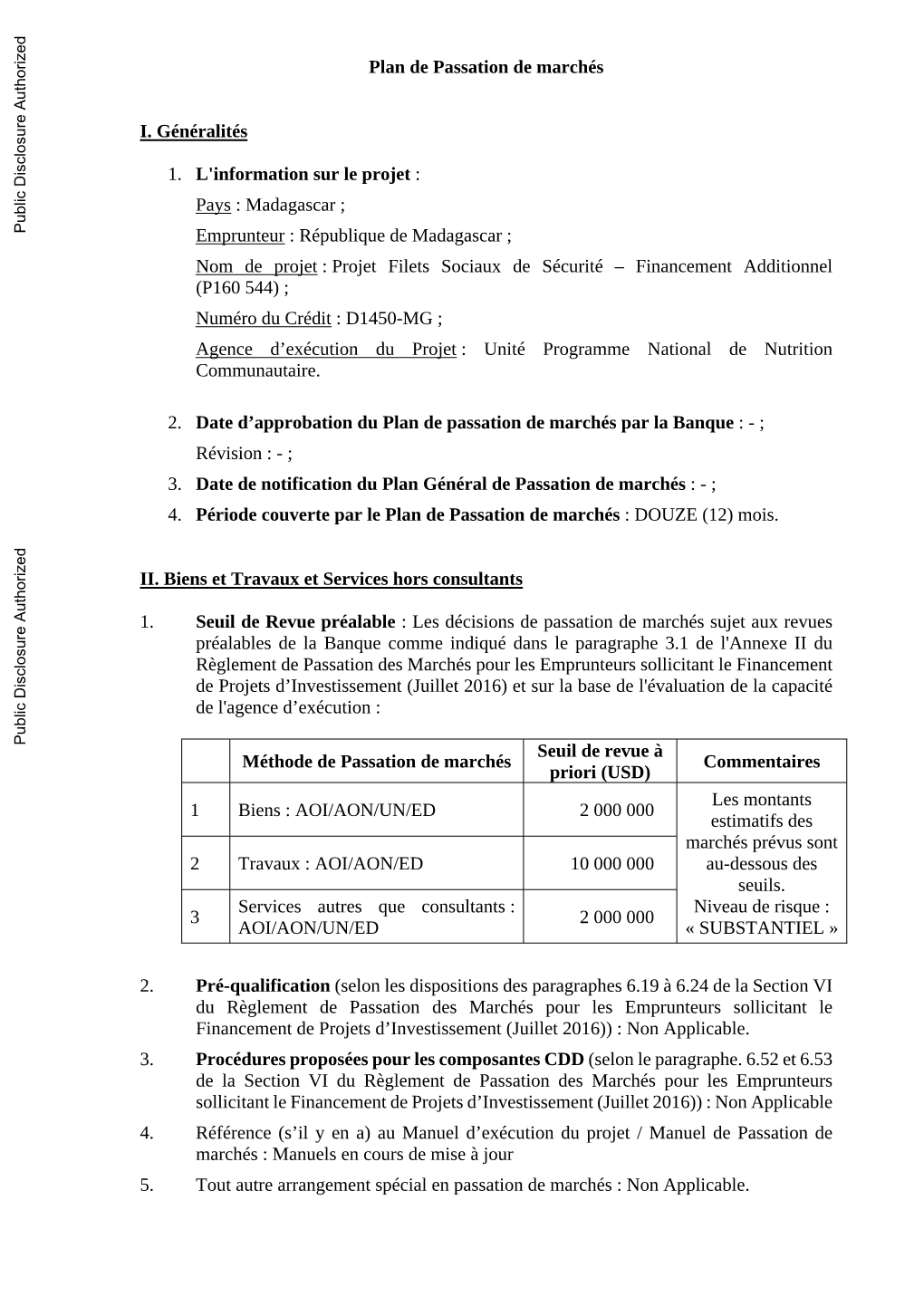 World Bank Document