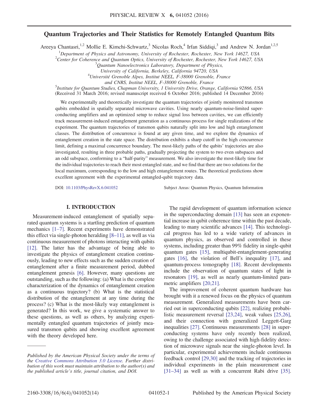 Quantum Trajectories and Their Statistics for Remotely Entangled Quantum Bits