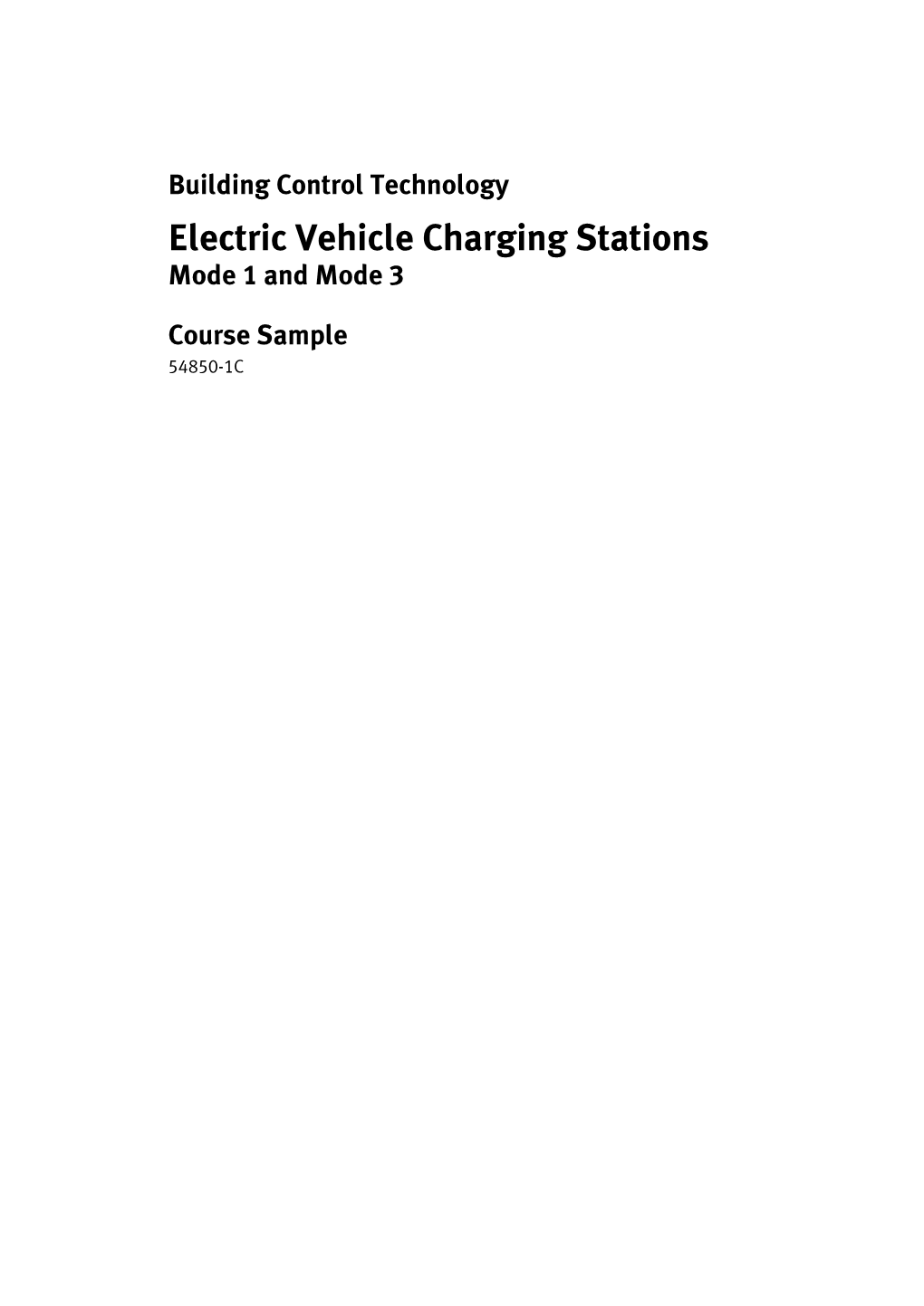 Electric Vehicle Charging Stations Mode 1 and Mode 3