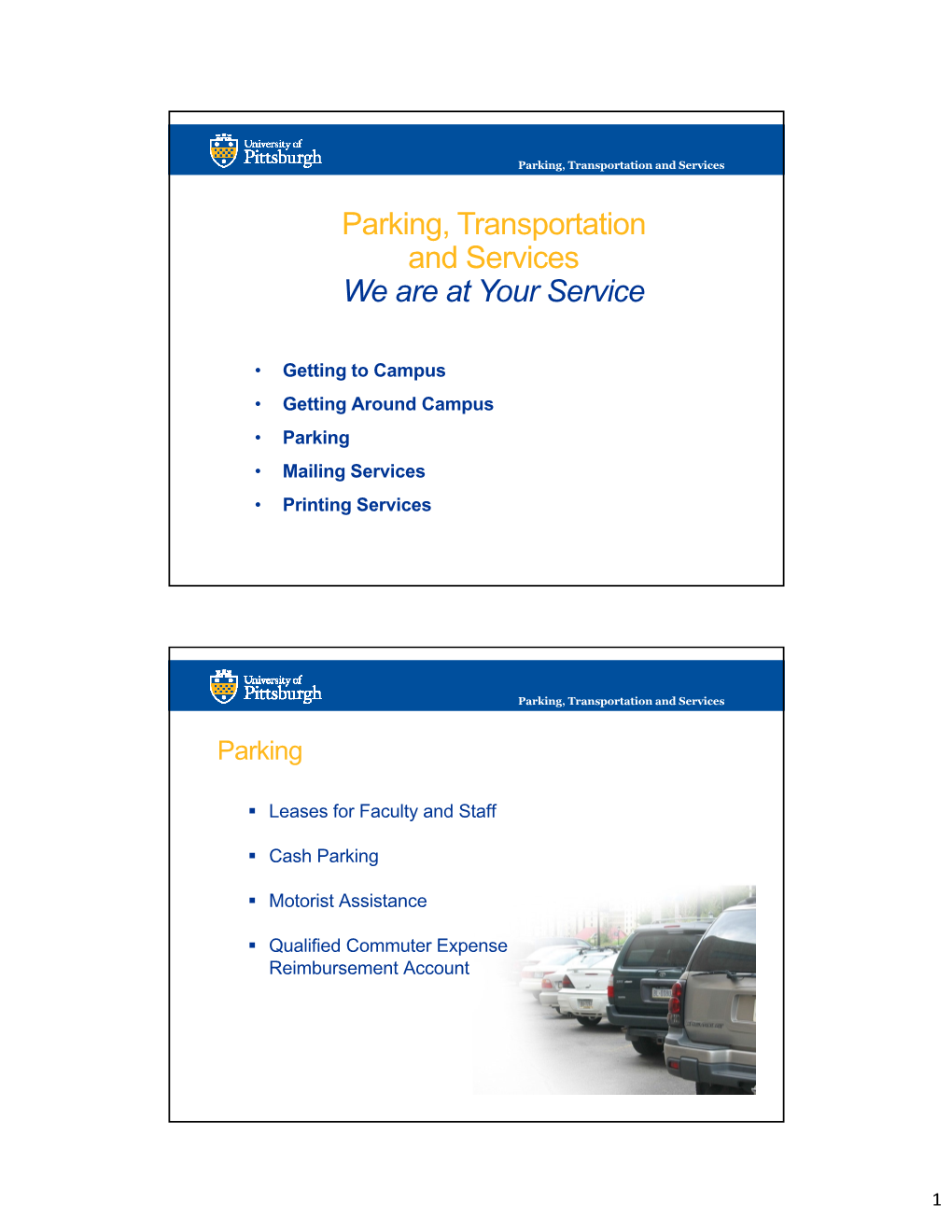 Parking & Transportation Services