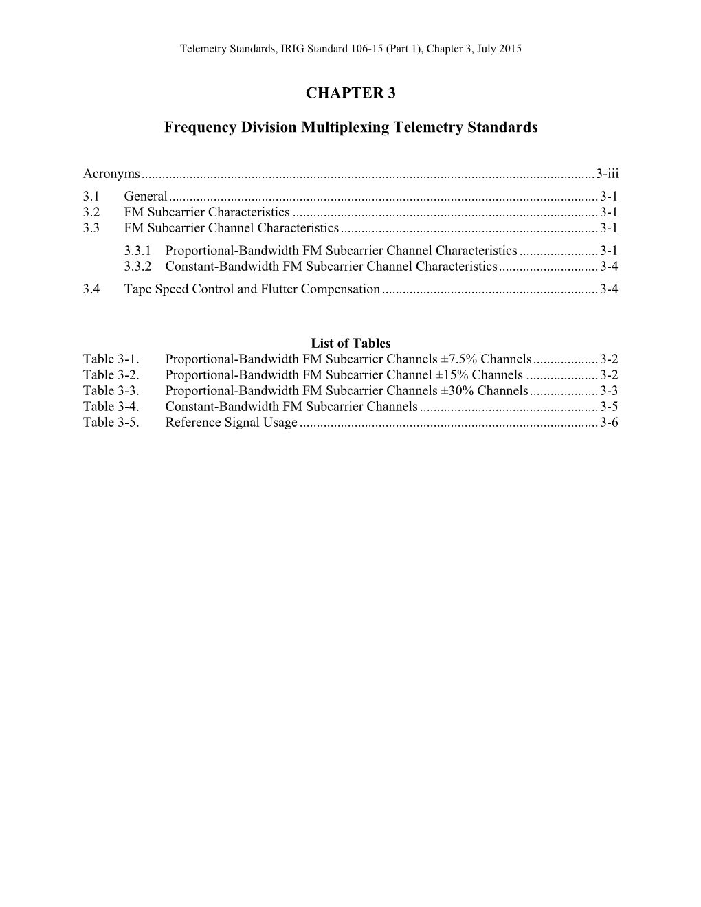 CHAPTER 3 Frequency Division Multiplexing Telemetry