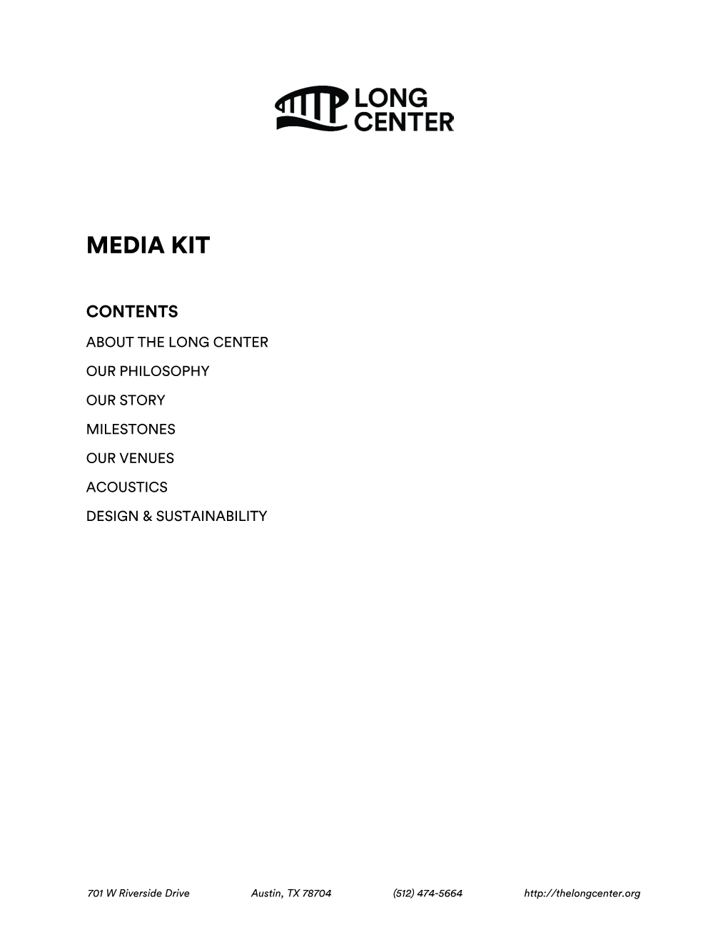 Long Center Media