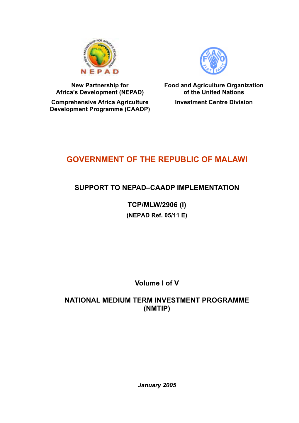 Government of the Republic of Malawi