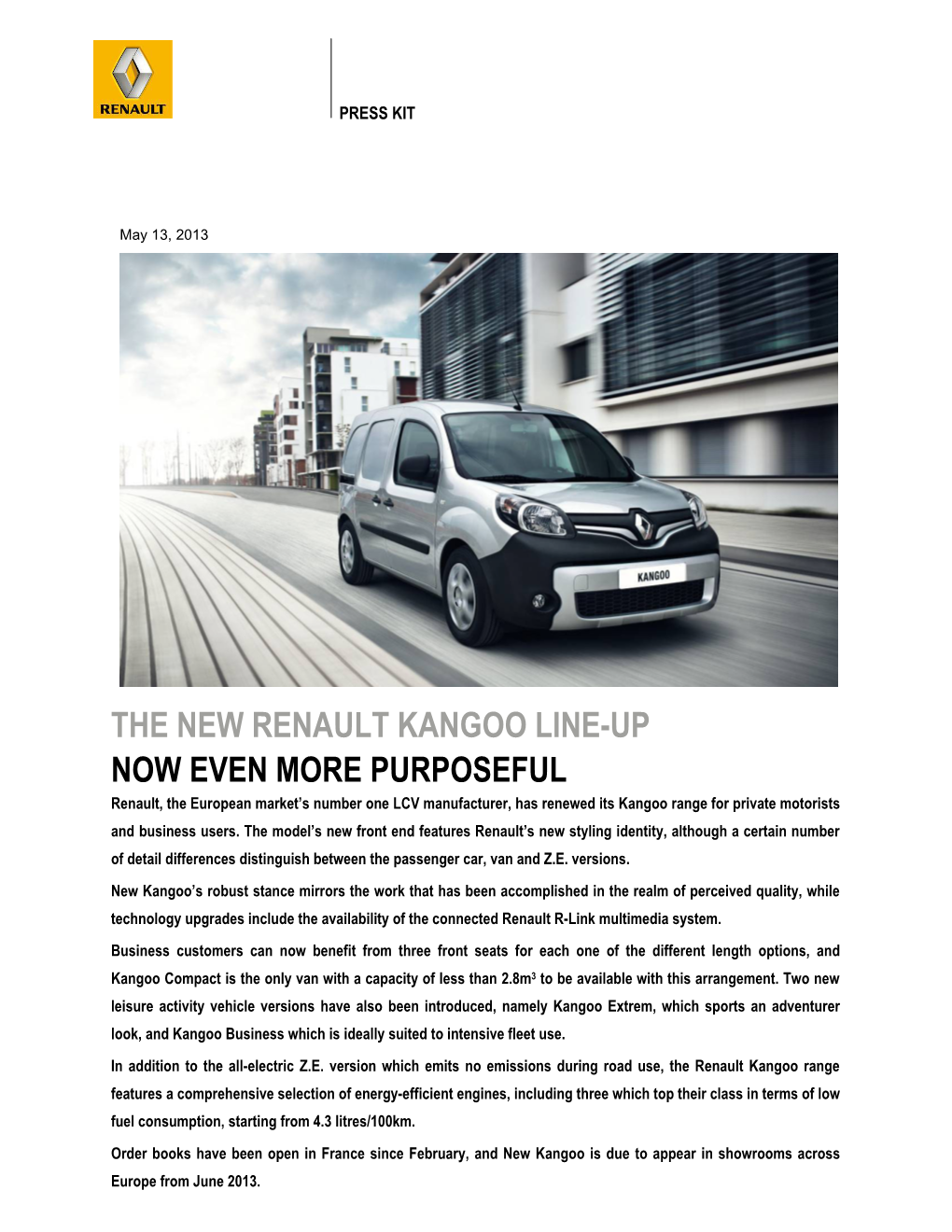 The New Renault Kangoo Line-Up Now Even More